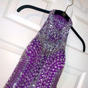 Rachel Allan: Purple Pageant/ Prom Dress (Size 14)